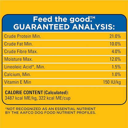 PEDIGREE VITALITY+ Adult Dry Dog Food, Hearty Beef and Vegetable Flavour, 20kg (Pack of 1)