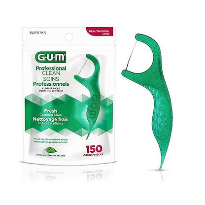 GUM Professional Clean Flossers Extra Strong Flosser Pick