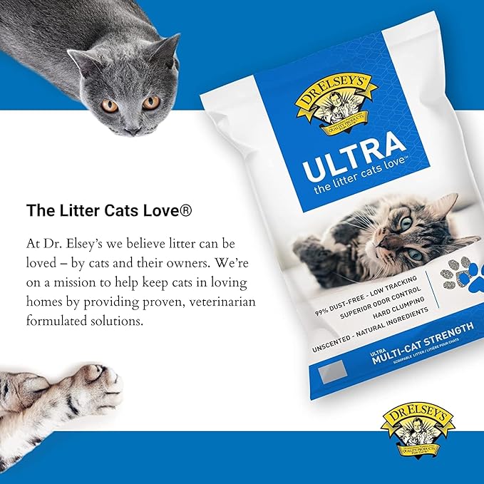 Precious Cat Ultra Premium Clumping Cat Litter, 40 lb Bag