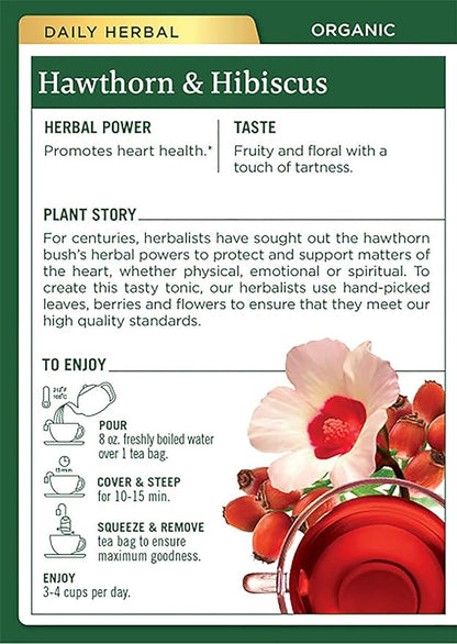 Traditional Medicinals Organic Heart Tea Hawthorn Hibiscus