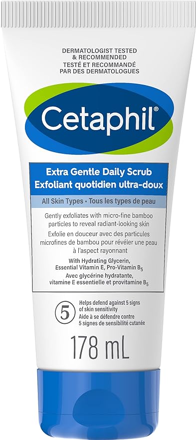 Cetaphil Extra Gentle Daily Scrub With Micro-fine Bamboo Particles and Vitamin e