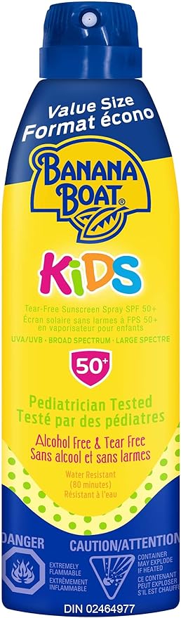 Banana Boat Kids Tear Free Sunscreen Clear Spray