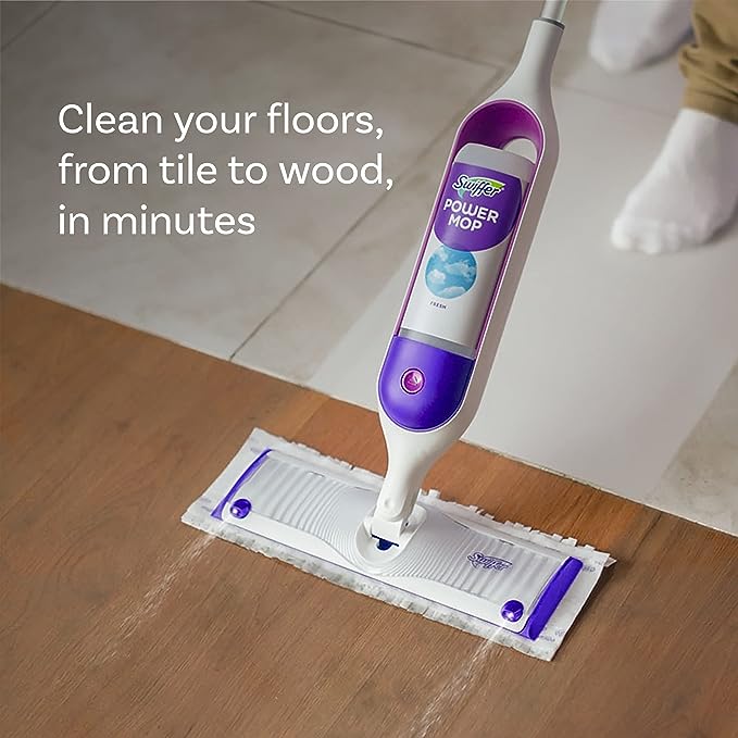 Swiffer PowerMop Multi-Surface Mop Kit for Floor Cleaning