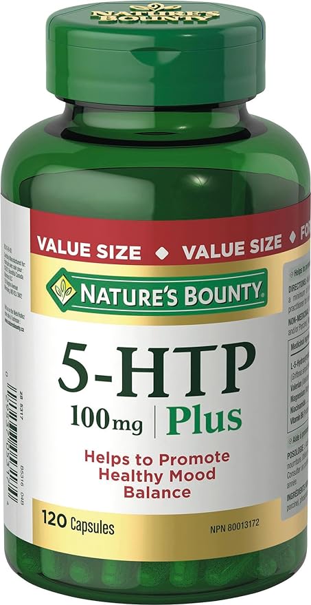 Nature's Bounty 5-HTP Pills and Supplement