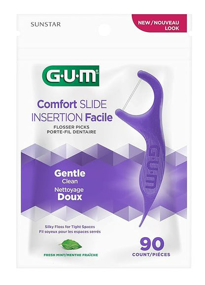 GUM Comfort Slide Flossers  6 bags