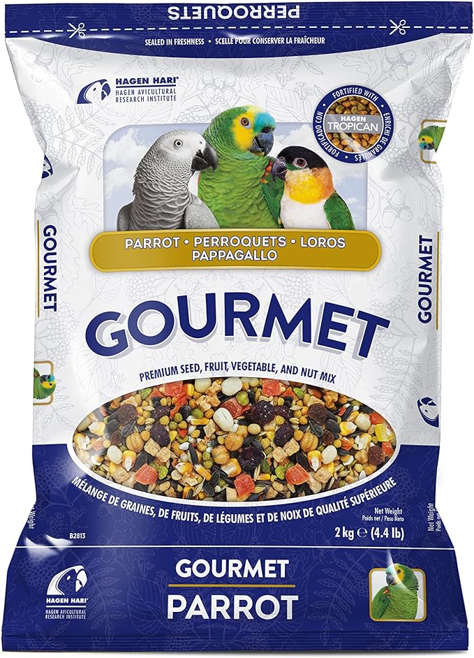 Hagen B2813 Gourmet Small Parrot Seed Mix, 2 Kg, 4.4-Pound