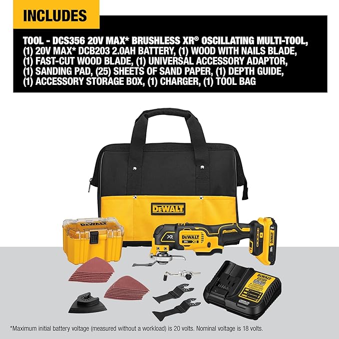 DEWALT 20V MAX XR Oscillating Multi-Tool Kit