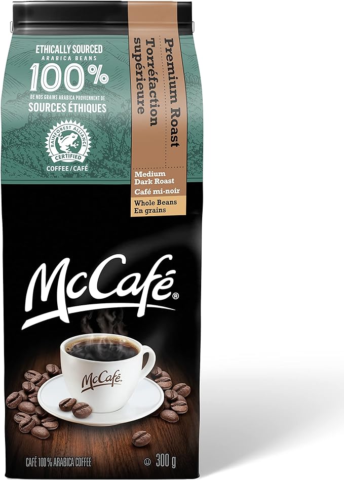 McCafe Premium Roast Whole Bean Coffee 300g