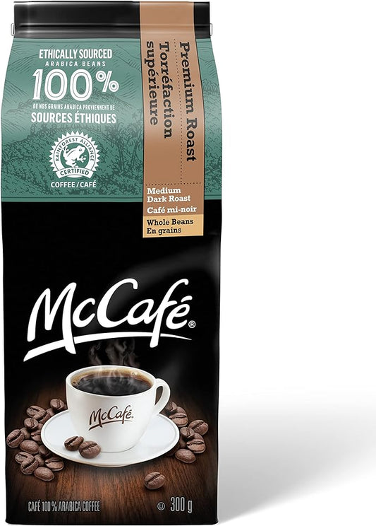 McCafe Premium Roast Whole Bean Coffee 300g