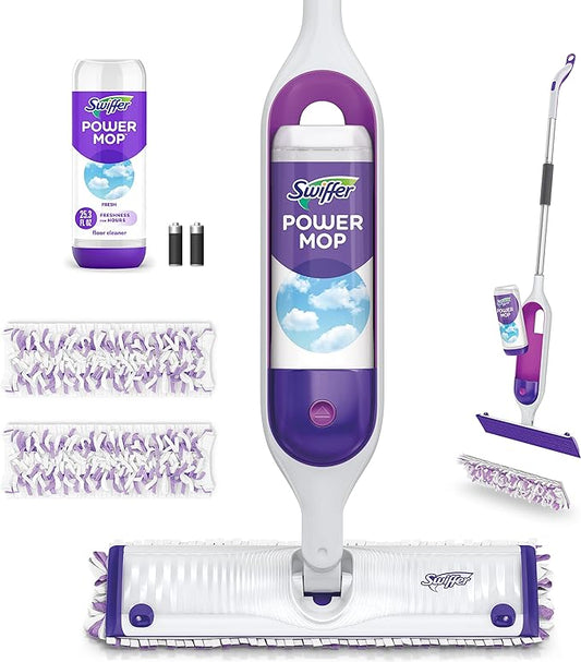 Swiffer PowerMop Multi-Surface Mop Kit for Floor Cleaning