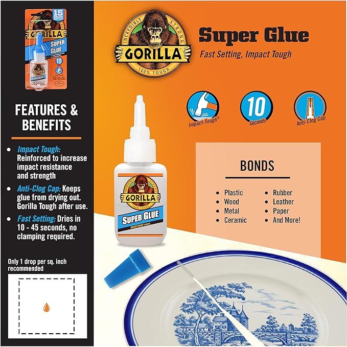 Gorilla Super Glue Liquid